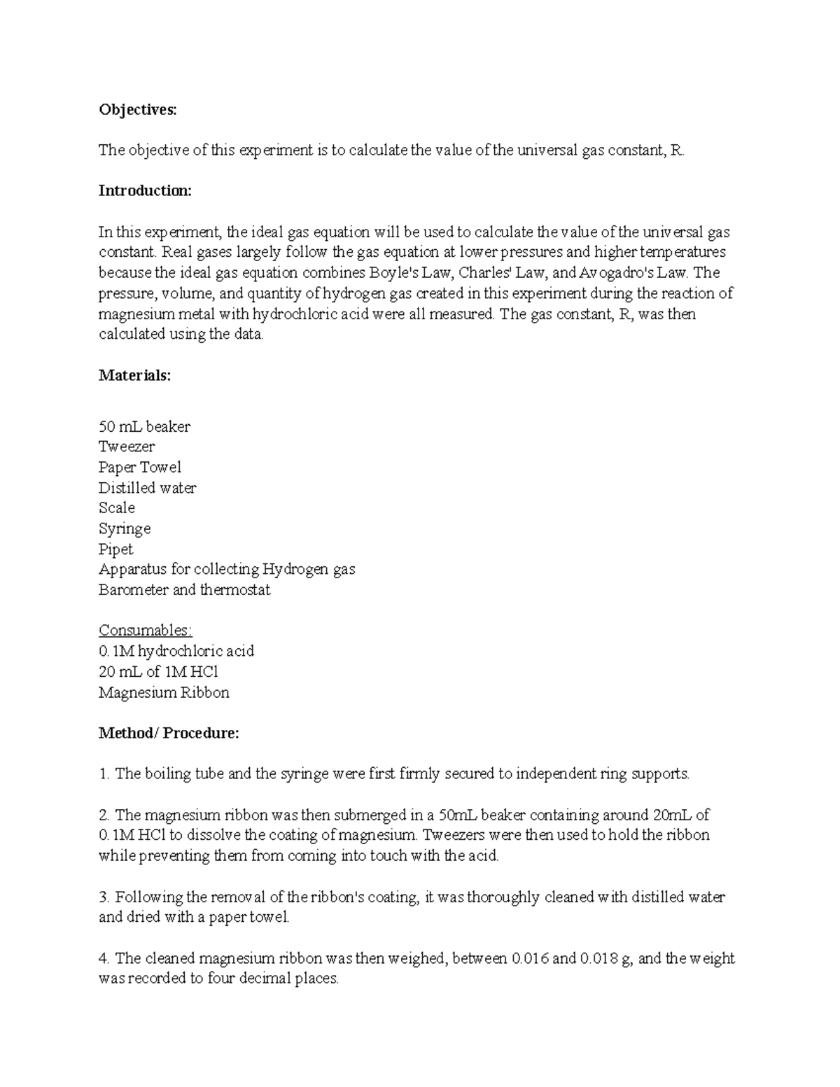 Lab 10 - lab - Objectives: The objective of this experiment is to ...