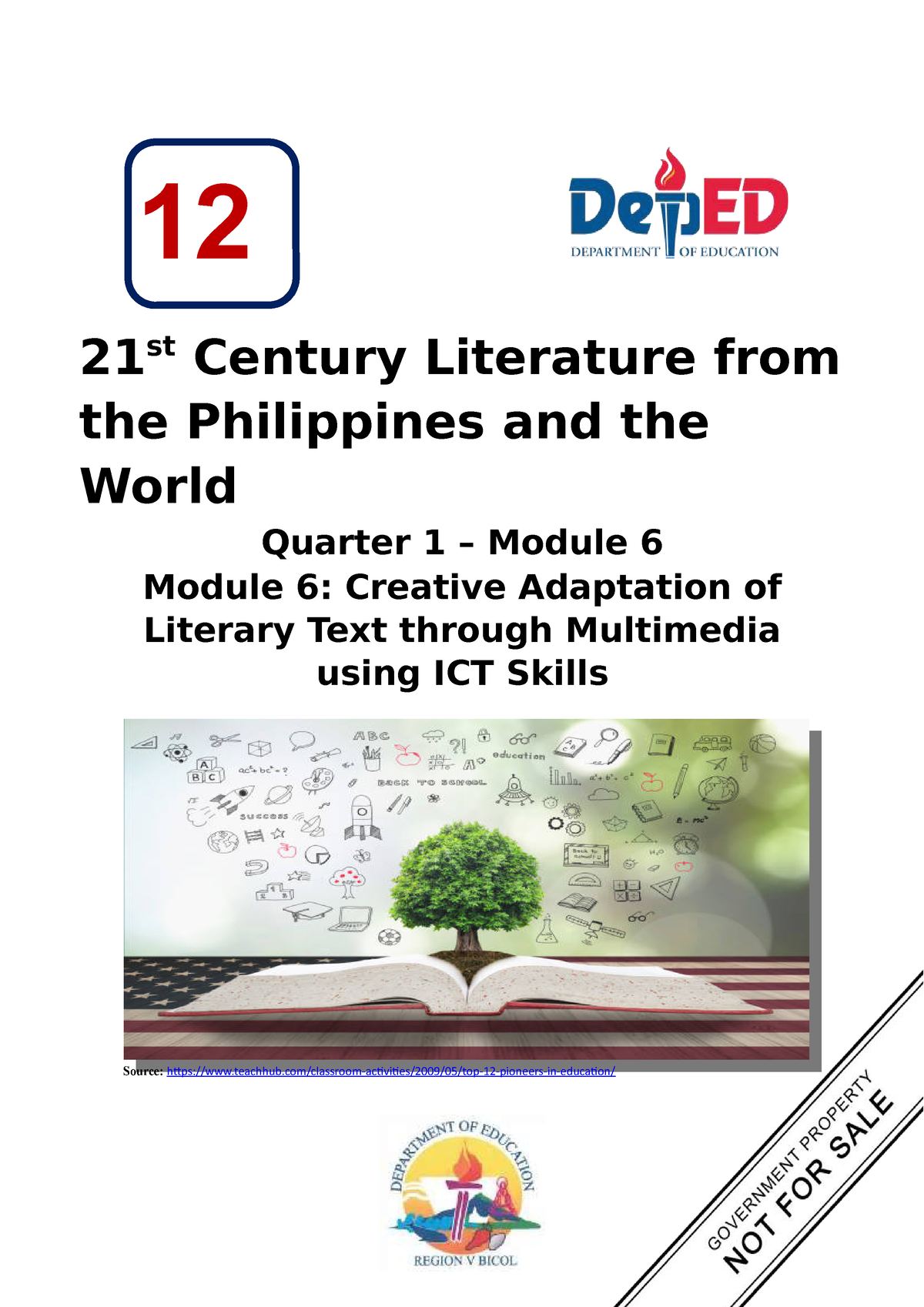 21st Century Literature Module 6 Q1 12 21 St Century Literature From 