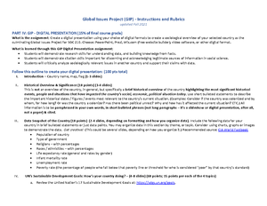 GIP Norms - Norm & Value Category Provide 3 examples of norms & 1 ...
