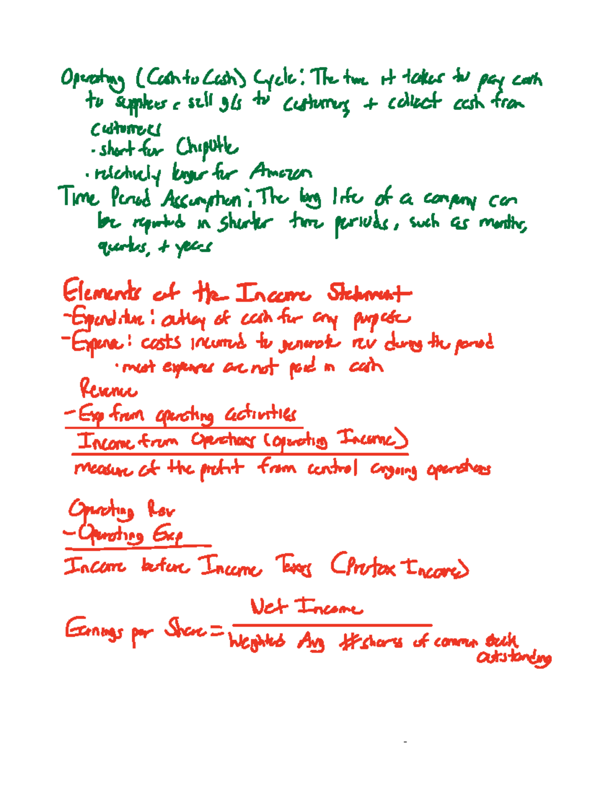 Chapter 3 ACCT TB - Operating CashtoCash Cycle Thetime it takes to pay ...