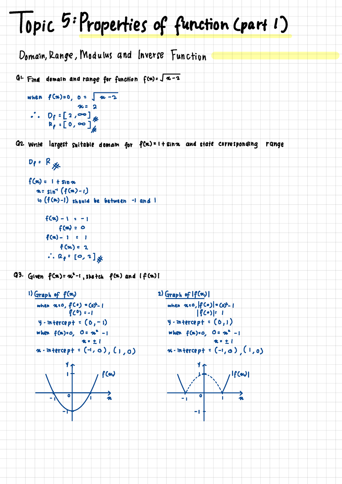 properties of functions homework 5