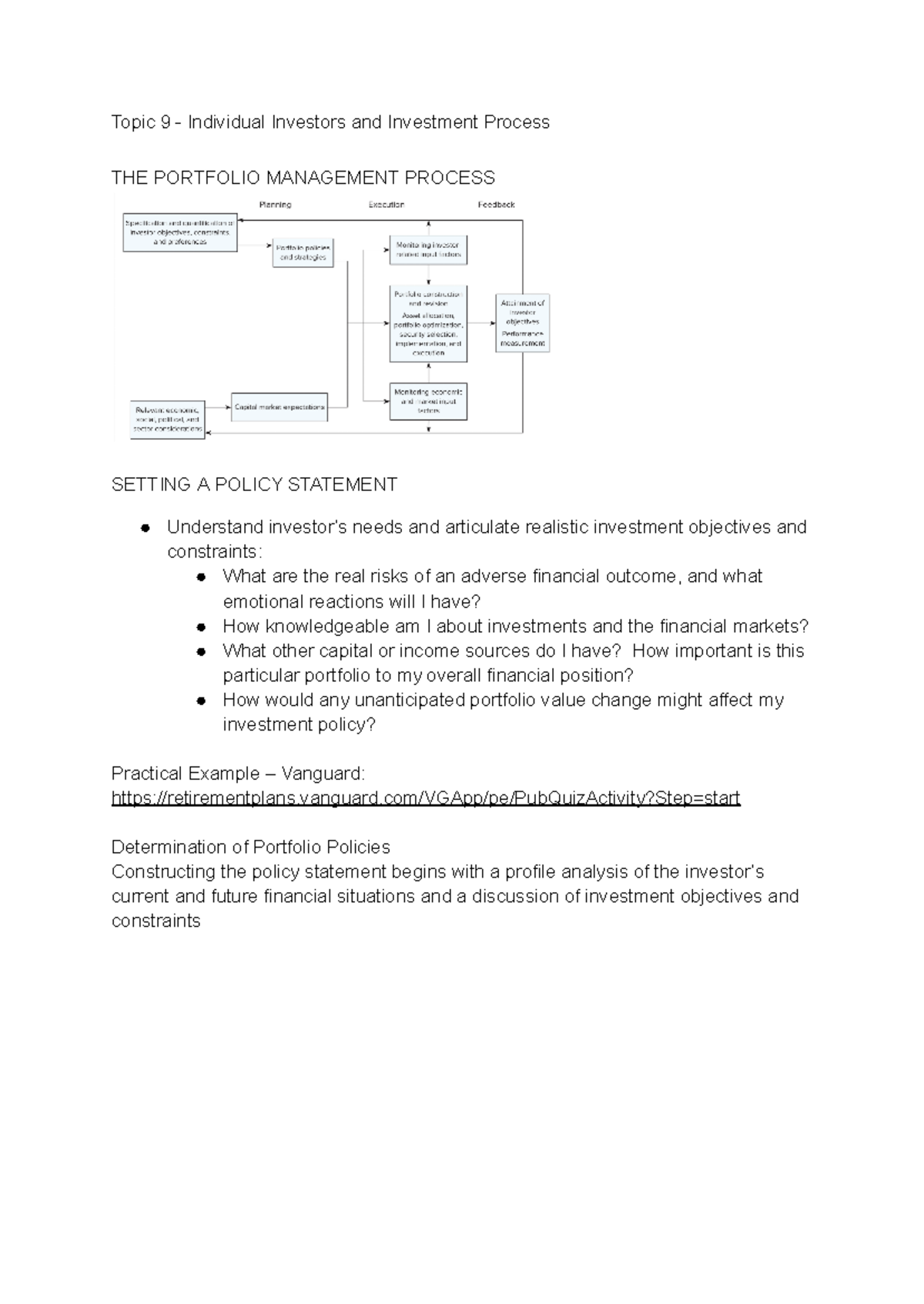 Topic 9 - Individual Investors and Investment Process - vanguard/VGApp ...