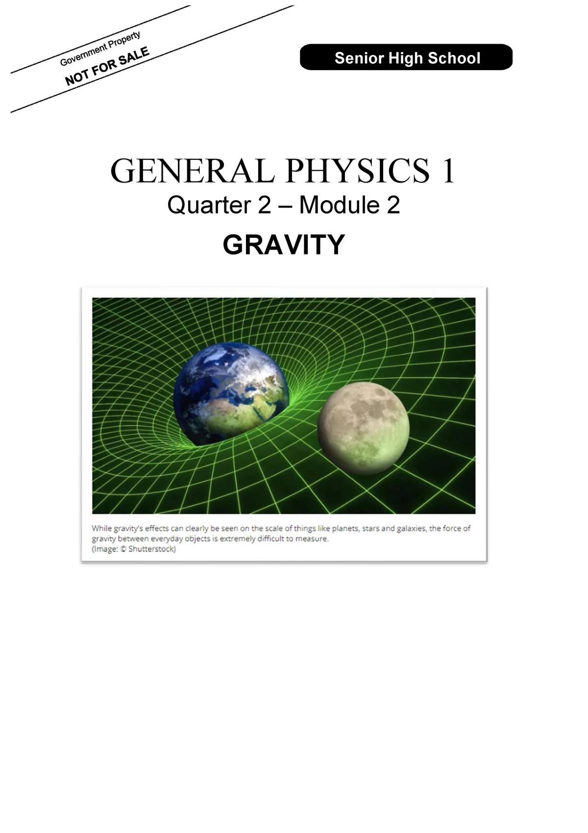 General Physics 1 12 Q2 Module2 Final GENERAL PHYSICS 1 Quarter 2