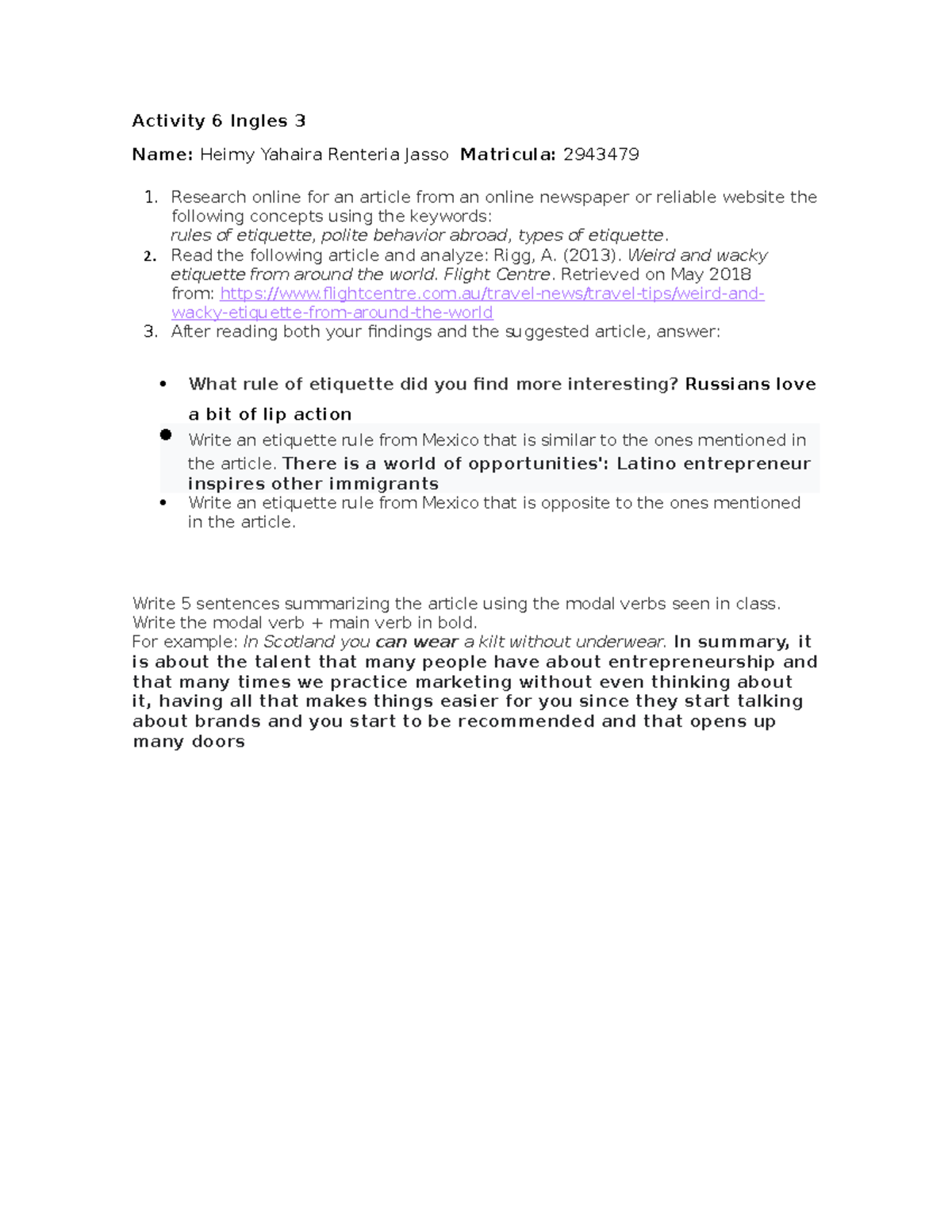 Activity 6 ingles avanzado 2 tecmilenio kjkjhjhjhghg - Activity 6 ...