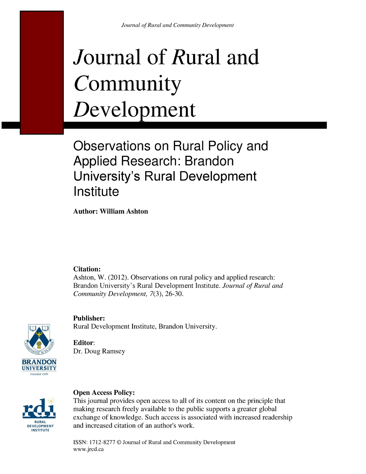 research paper rural development