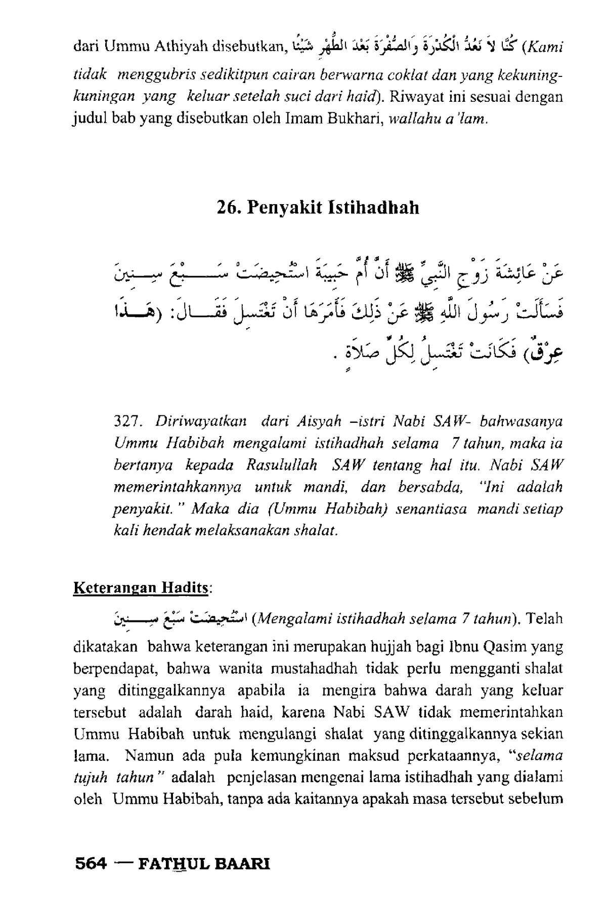 Fathul-Baari-Syarah-Hadits-Bukhari 2-283 - Dari Ummu Athiyah Disebutkan ...