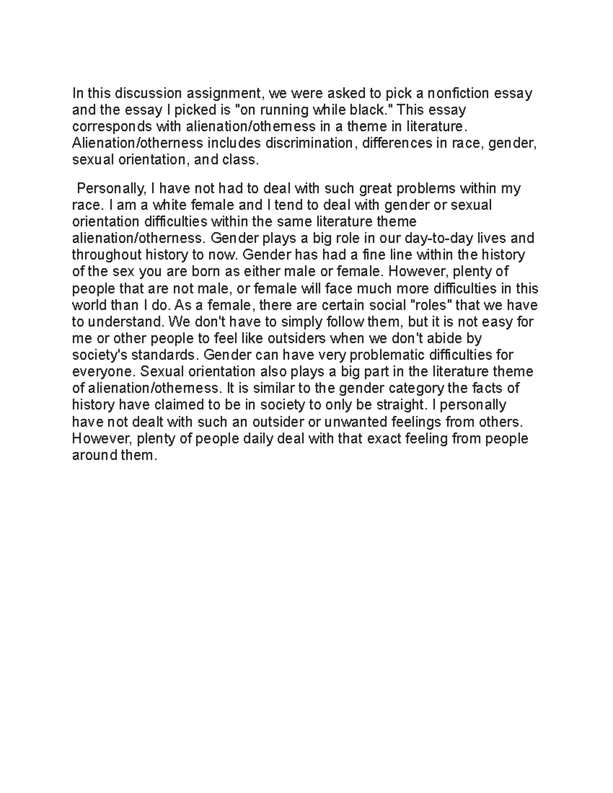 Unit 1 discusion - notes from task - In this discussion assignment, we ...