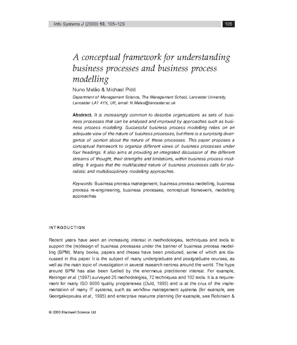 Information Systems Journal - 2001 - Mel%C3%A3o - A conceptual ...