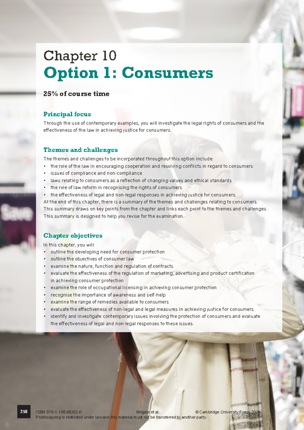 Consumer HSC - Chapter 10 Option 1: Consumers 25% of course time ...