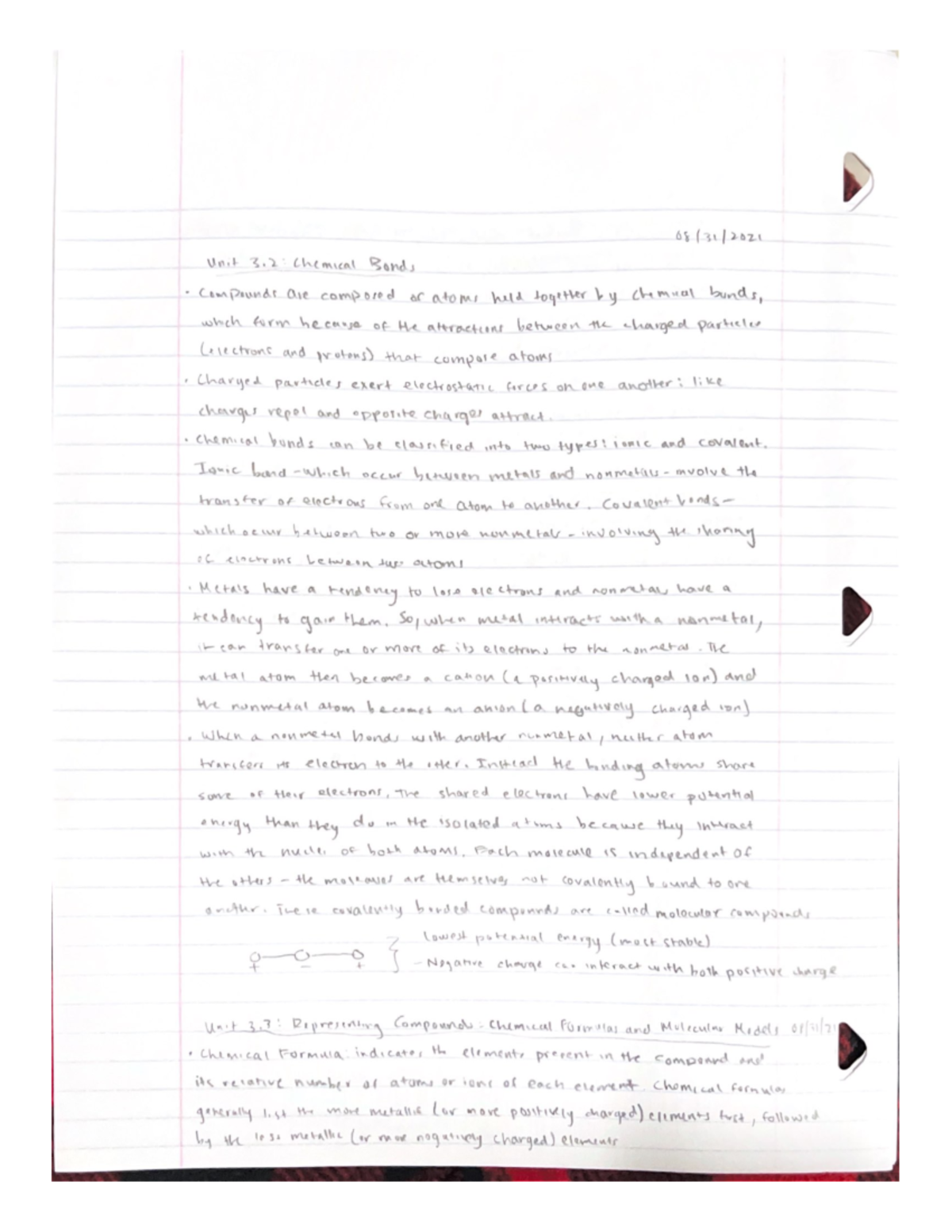 Unit 3 - Unit 3 material for CHE132 - CHE 132 - Studocu