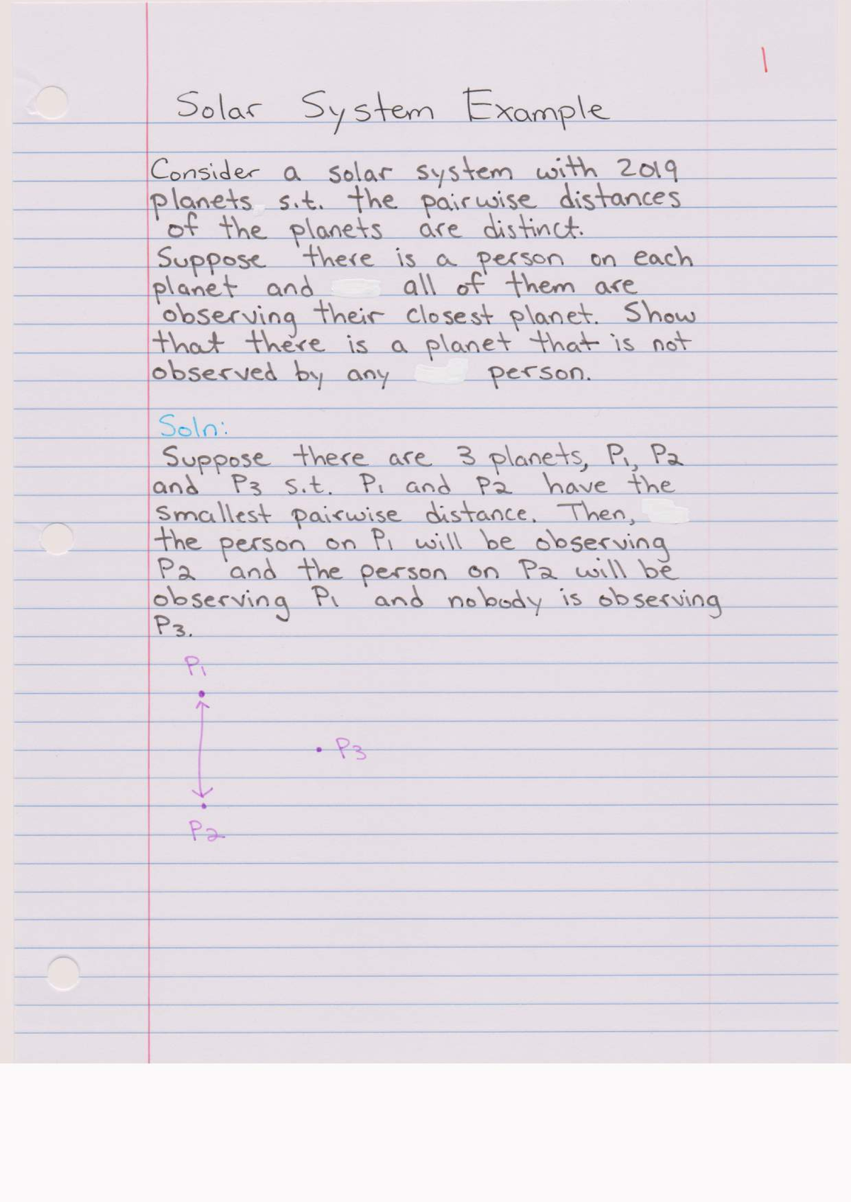 MATC44 Solar System Example - MATH 111 - Solar System Example Consider ...