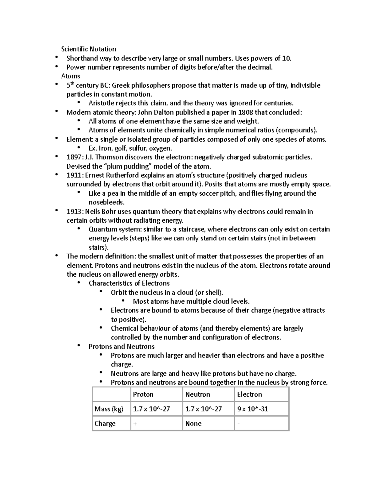 Earthsci 1023 - Course Notes - Scientific Notation Shorthand way to ...