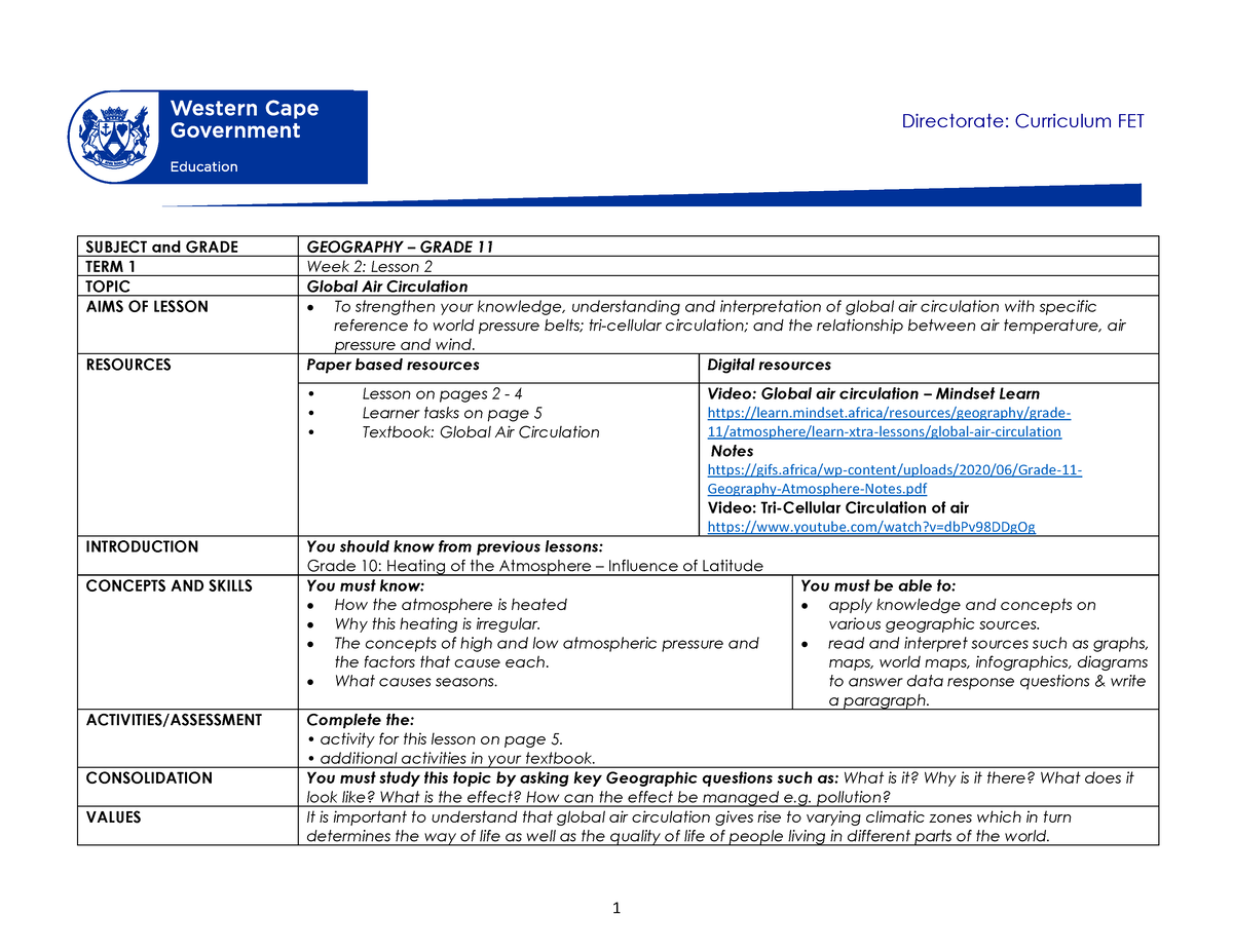 geography assignment grade 11 term 1