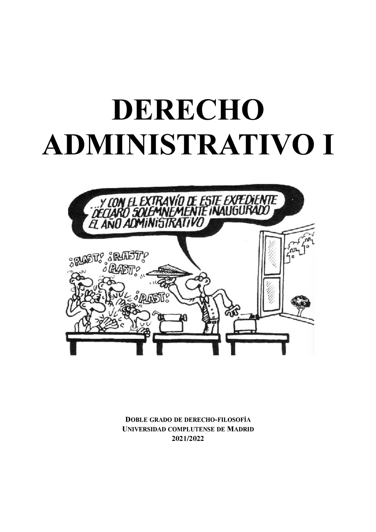 Derecho Administrativo I Derecho Administrativo I Doble Grado De