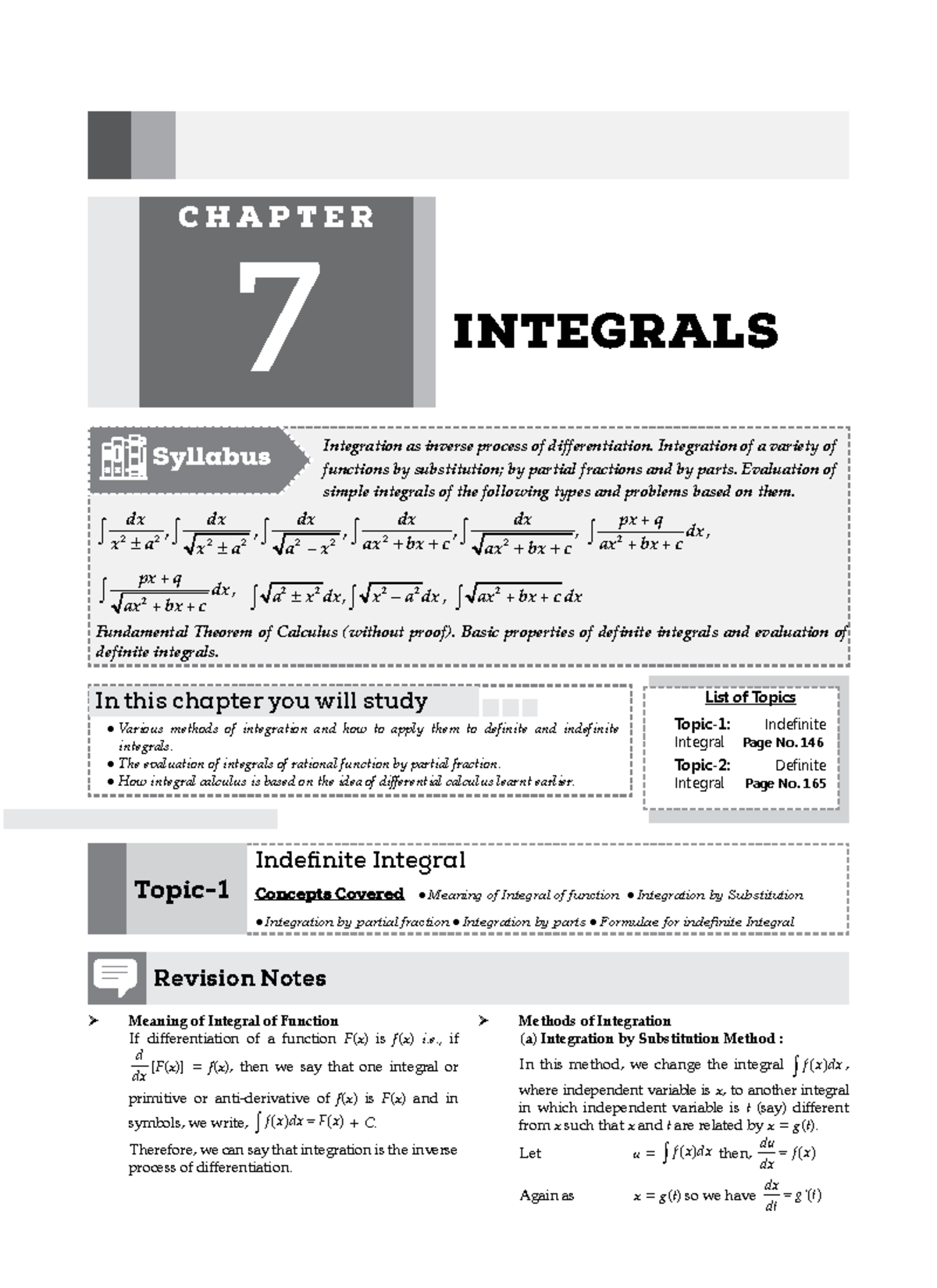 7. Integrals - Calculus for beginners - Integrals Integration as ...