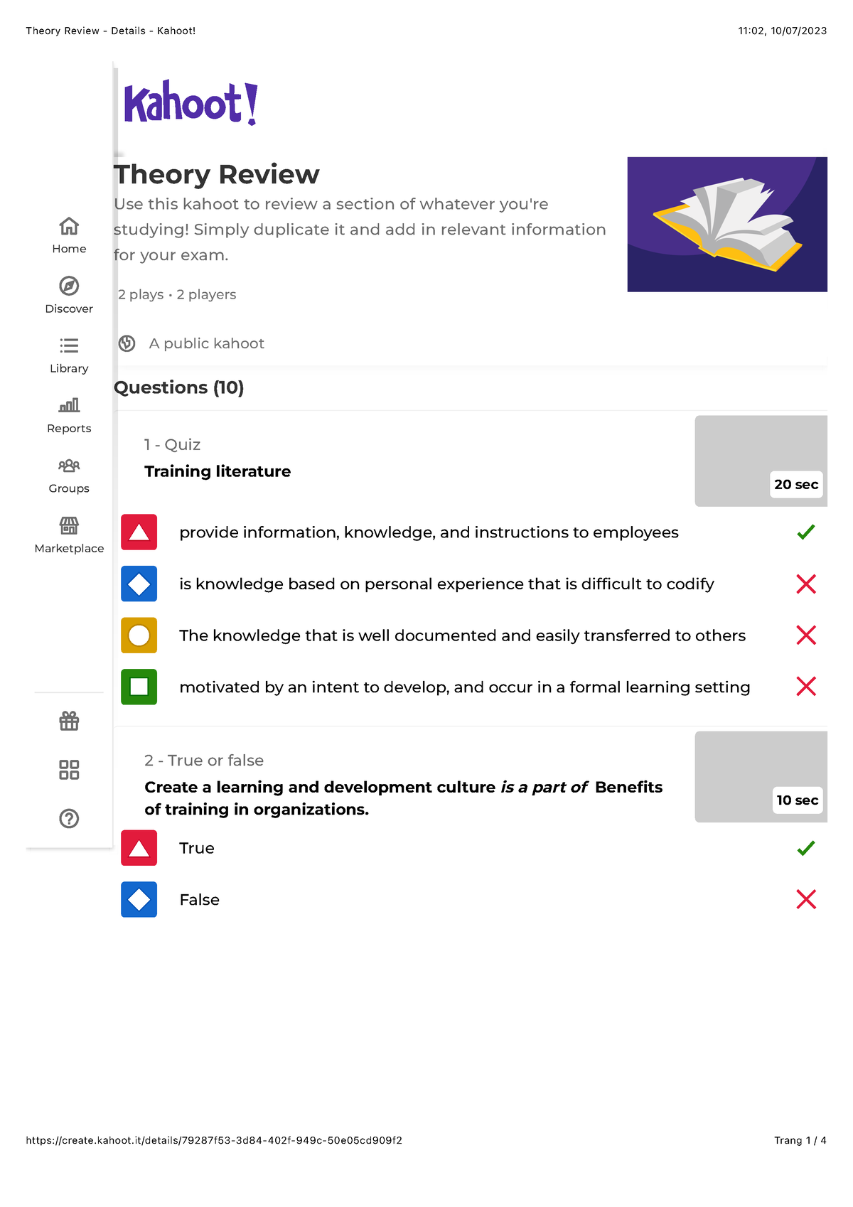 Group 4 Kahoot Theory Review - Theory Review Use This Kahoot To Review ...