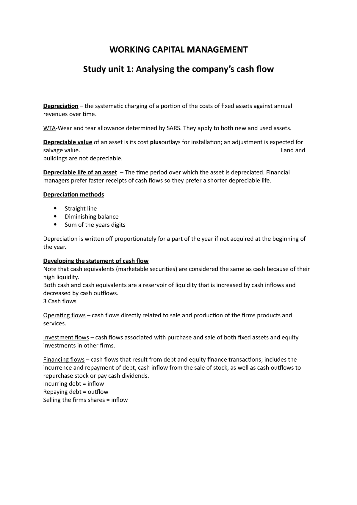 working capital management thesis topics