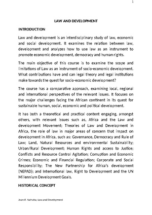 [Solved] the western system of development - Law and Development (LLB 1 ...