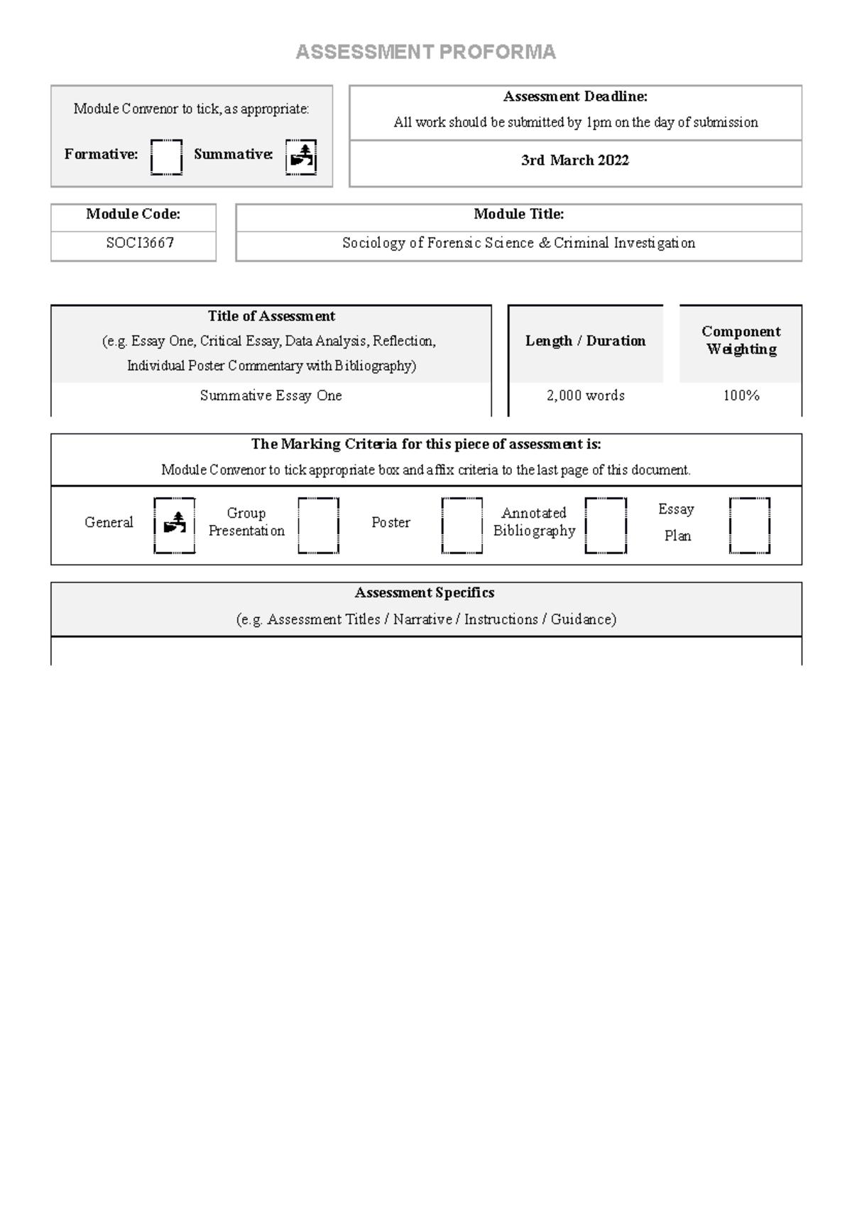 SOCI3667 Sociology of Forensic Science - Summ Essay 1 281021 ...