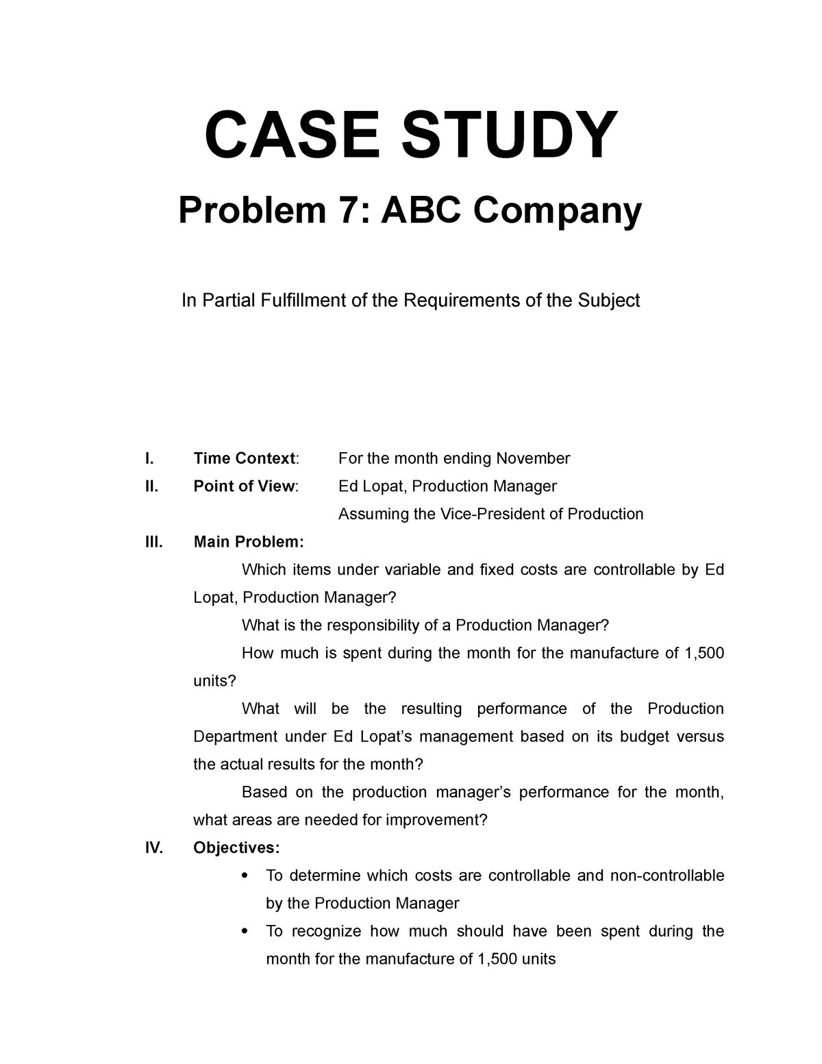 case studies problem solving