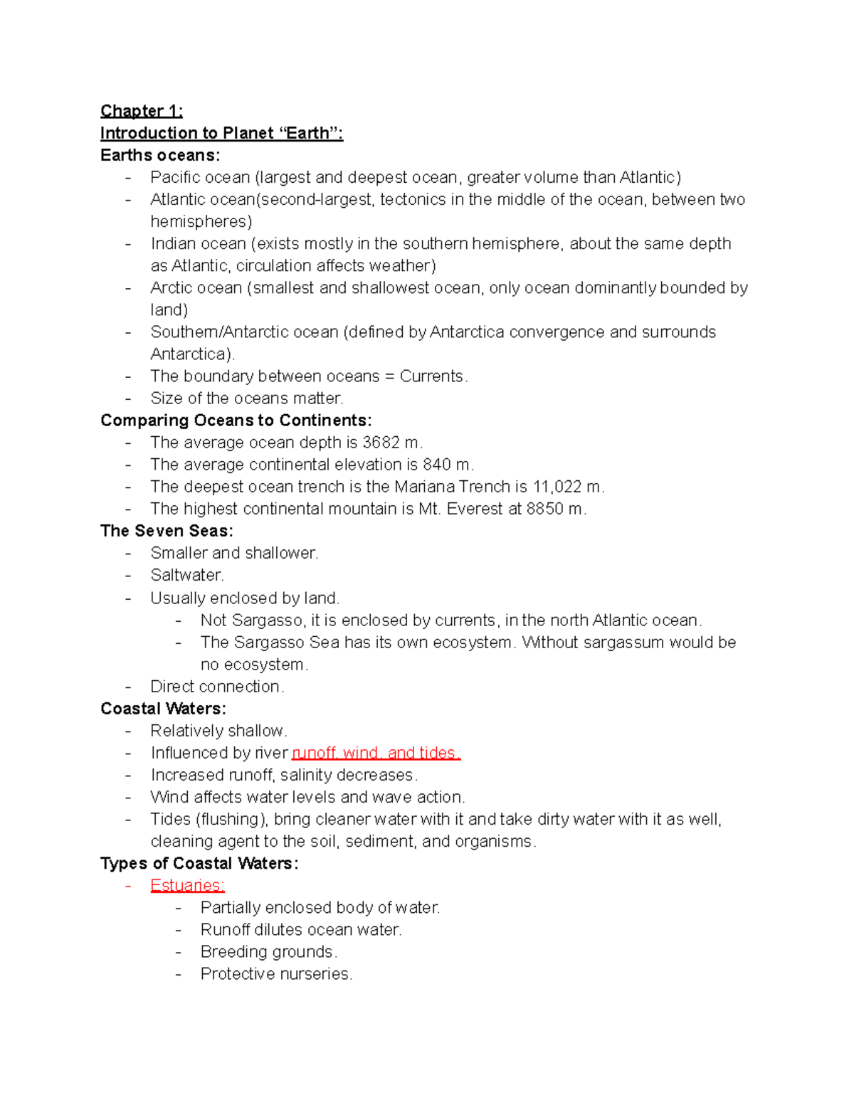 Oceanography Chapter 1 Chapter 1 Introduction To Planet Earth