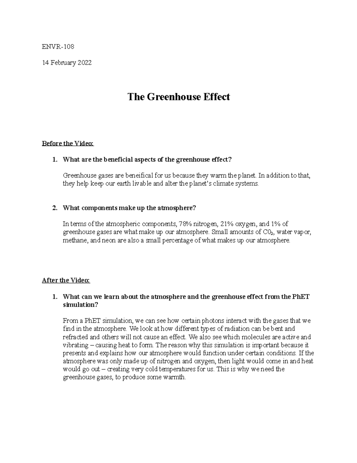 The Greenhouse Effect ENVR 14 February 2022 The Greenhouse Effect   Thumb 1200 1553 