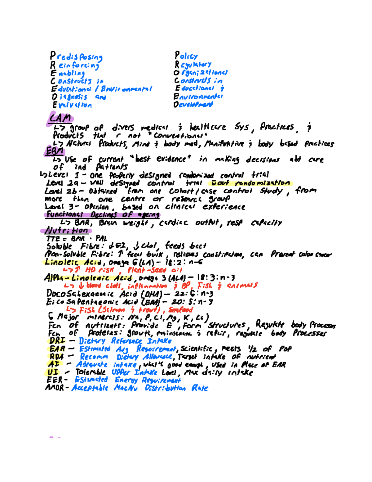 Midterm Cheat Sheet - This course was taught by Michael Riddell, Andrea ...