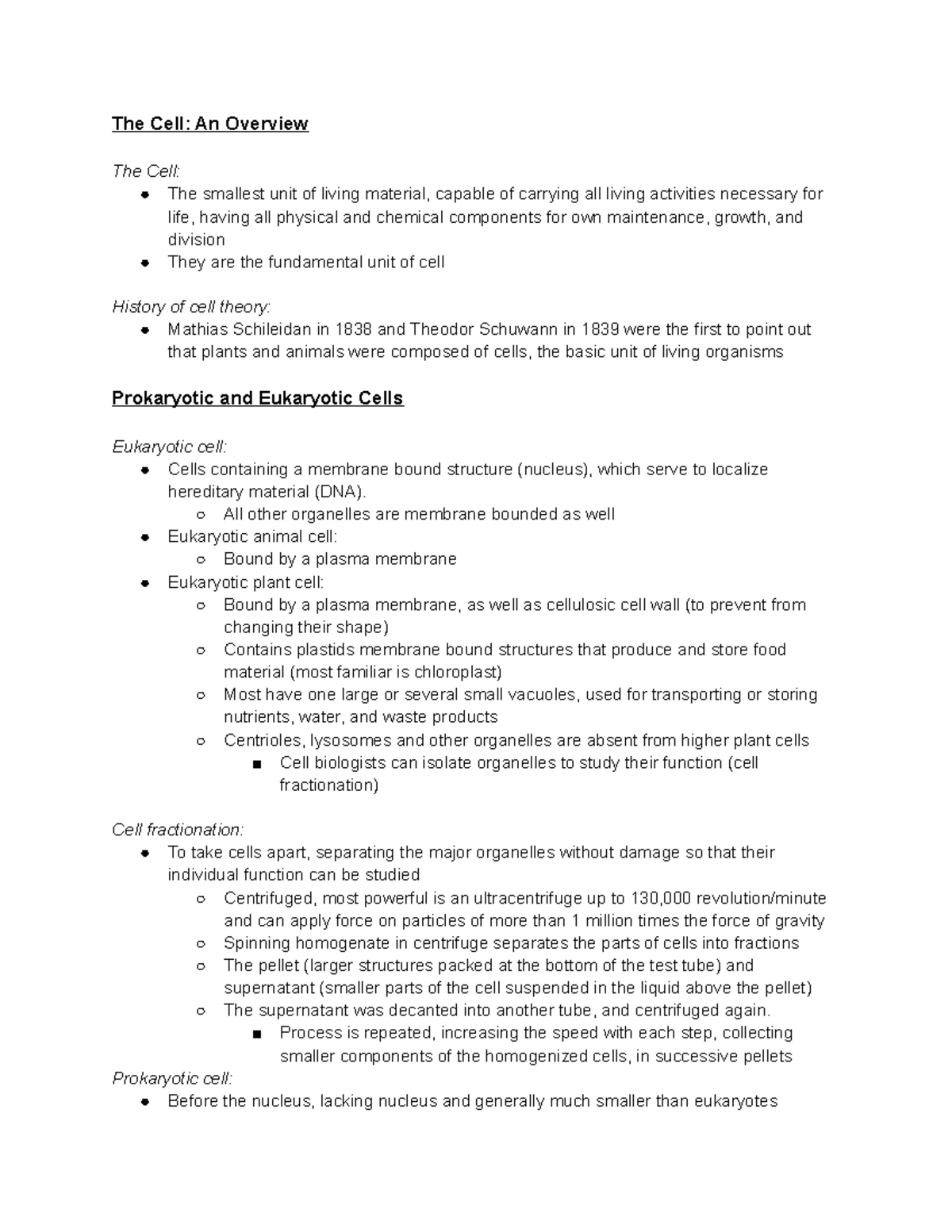 The Cell An Overview - The Cell: An Overview The Cell: The smallest ...