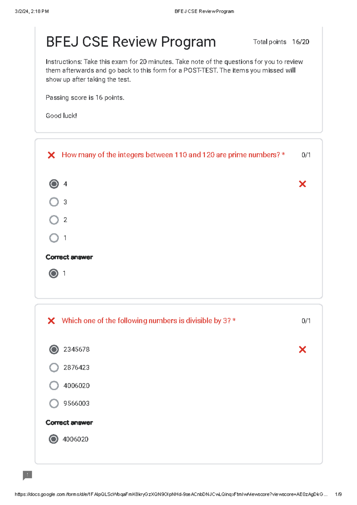 Numerical Reasoning - 0/ 4 3 2 1 Correct answer 1 0/ 2345678 2876423 ...