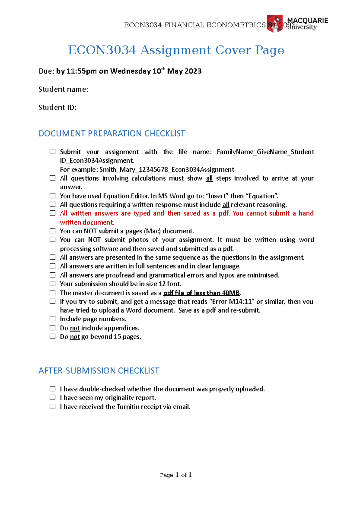 home economics journal assignments 2023