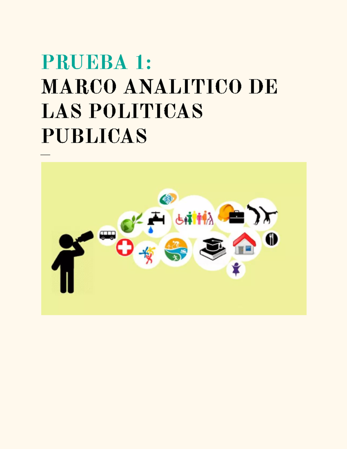 Políticas Públicas - PRUEBA 1: MARCO ANALITICO DE LAS POLITICAS ...