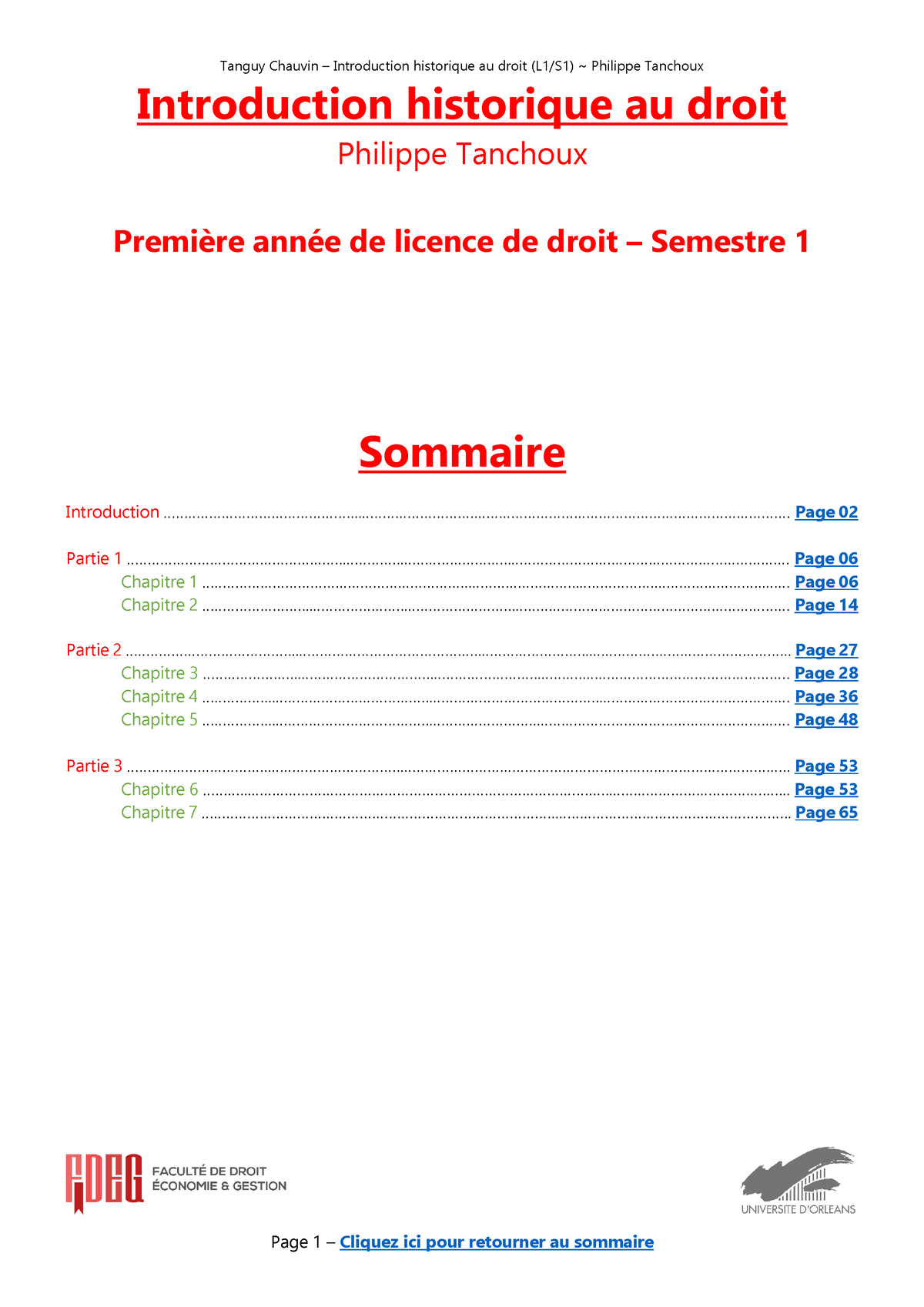 Introduction Historique Au Droit L1 - Introduction Historique Au Droit ...