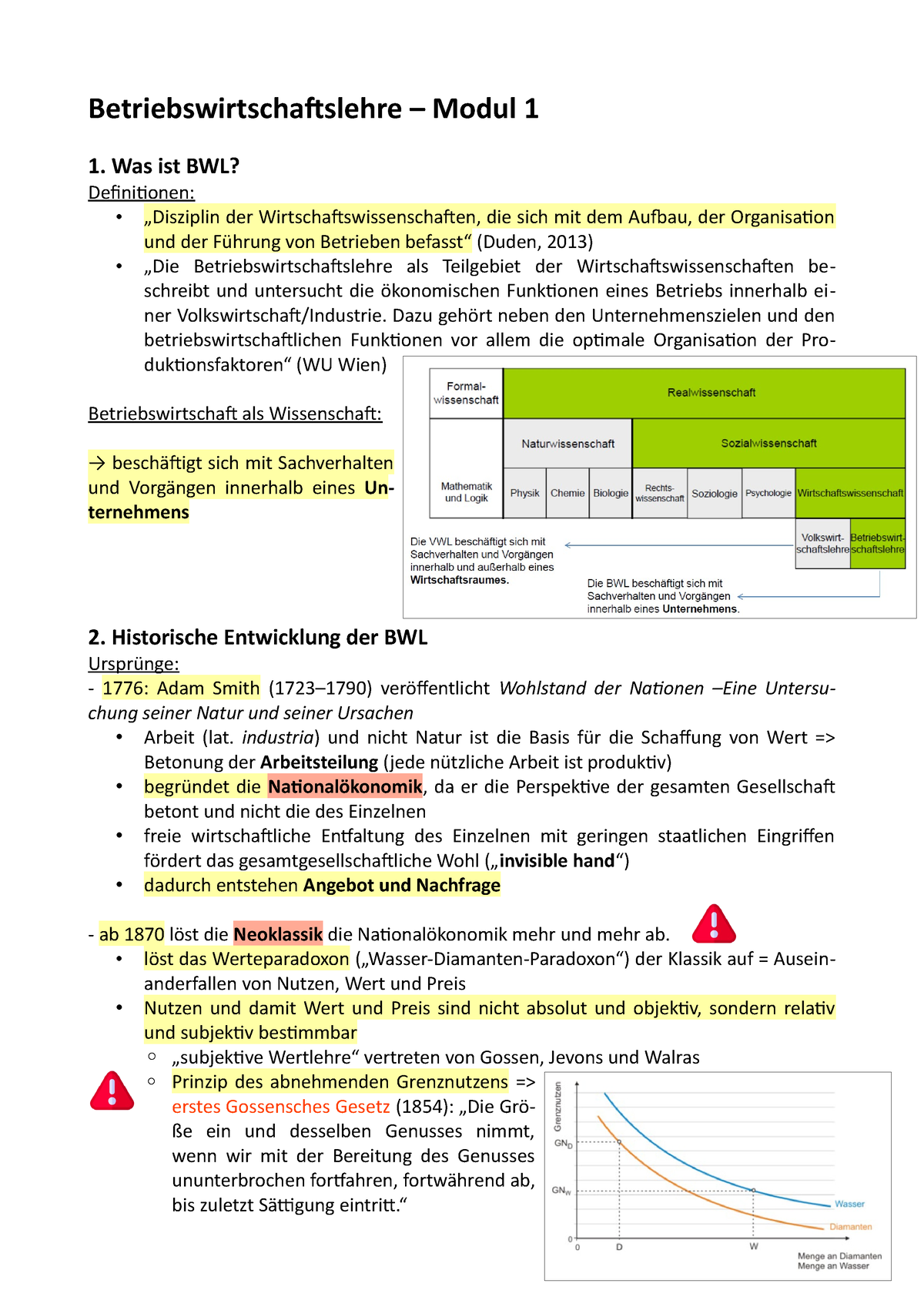 Betriebswirtschaftslehre - Modul 1 Von 6 Modulen Insgesamt ...