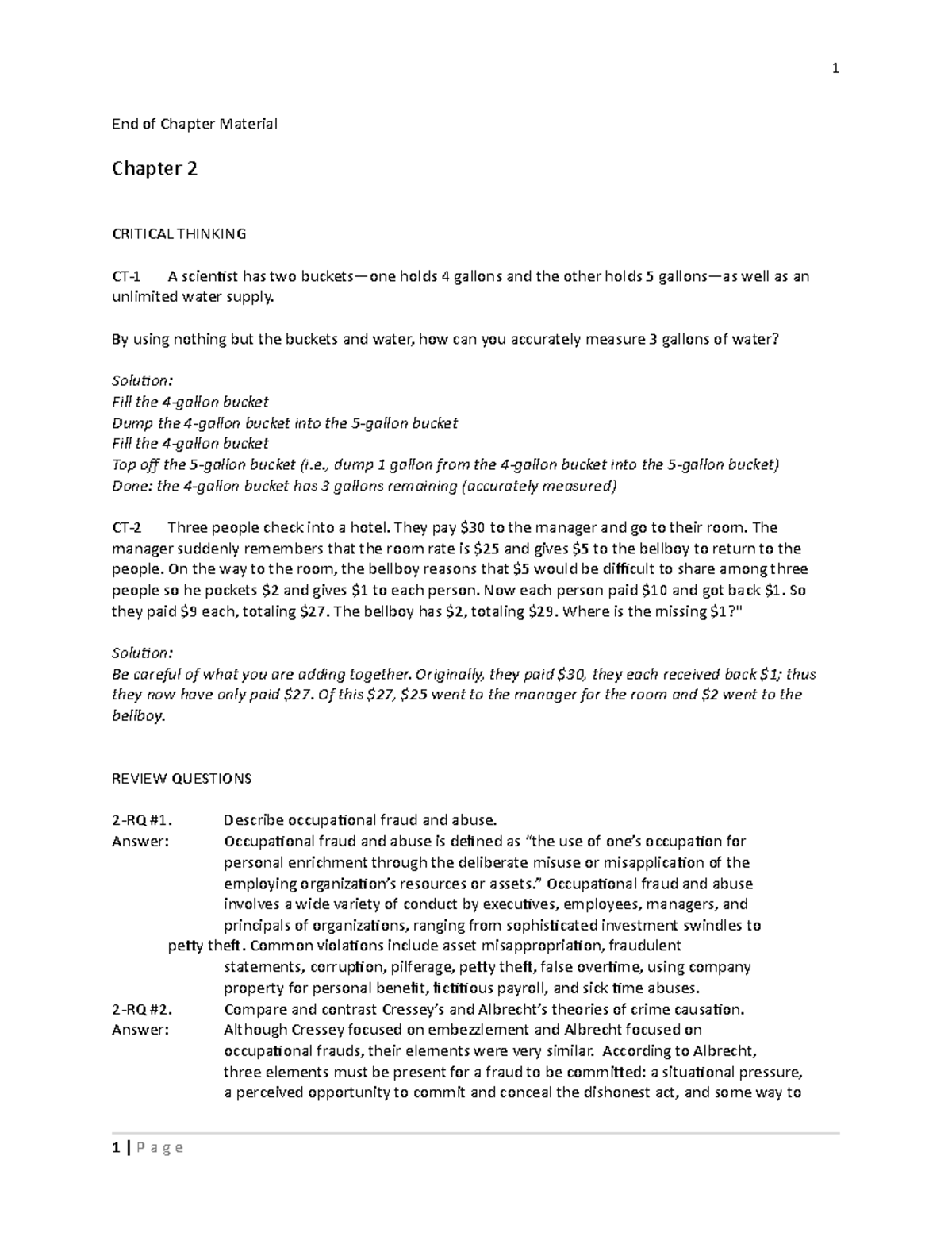 Solution-chapter 2-ACC 394-Spring 2022 - End of Chapter Material ...