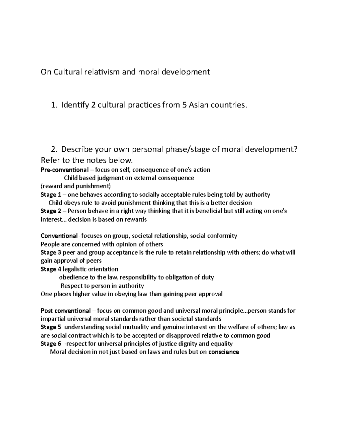 on-cultural-relativism-and-moral-development-identify-2-cultural