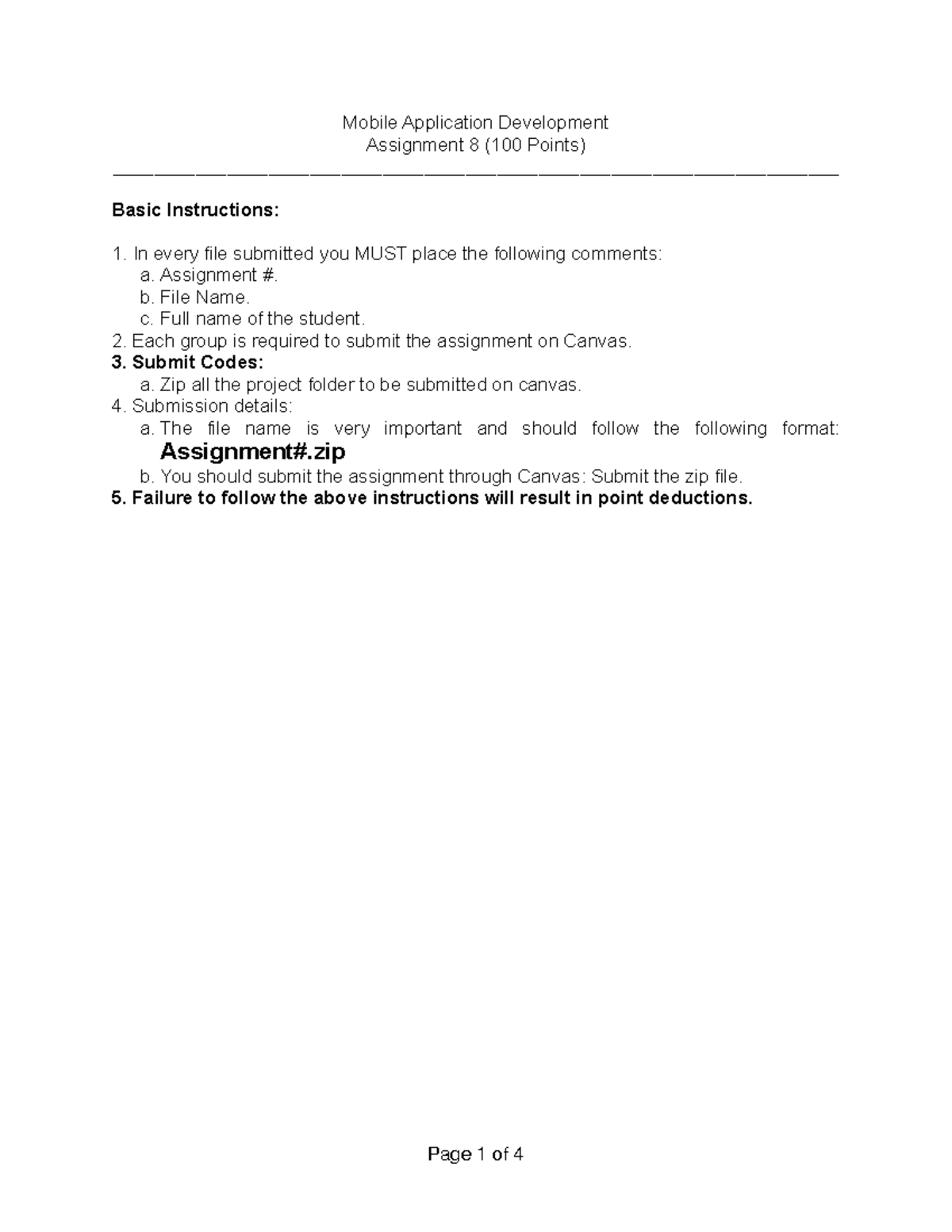 Assignment 08 - abc - Mobile Application Development Assignment 8 (100 ...