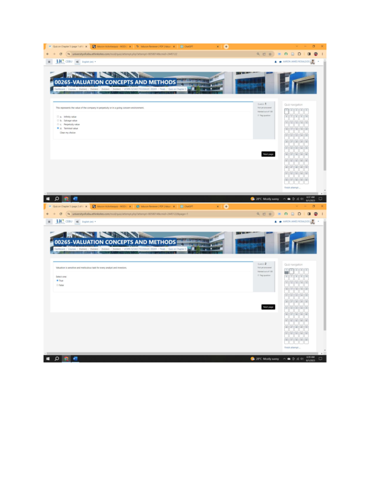 Valuation Ch5 Valuation Bs Accountancy Studocu