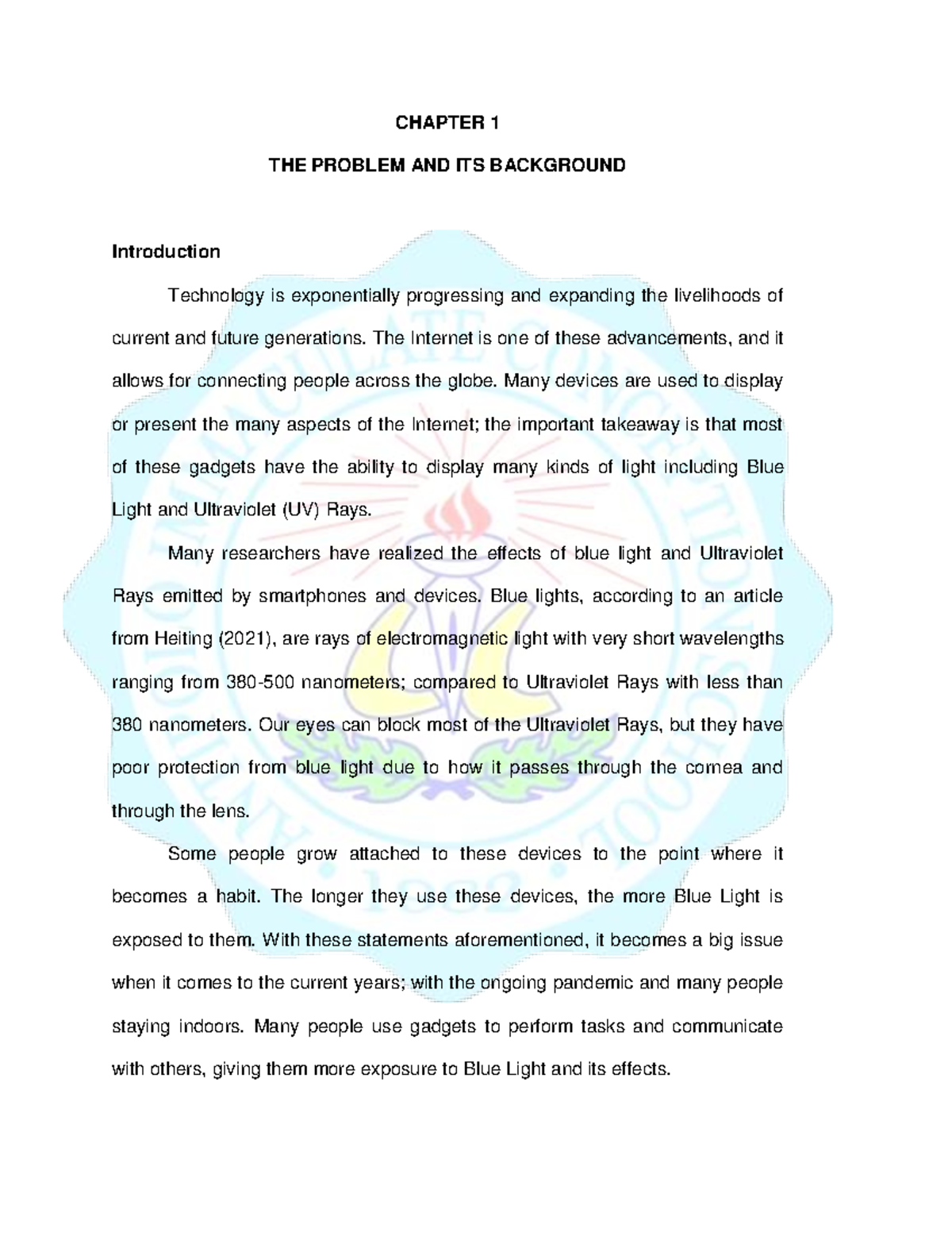 Practical Research Chapter 1 - CHAPTER 1 THE PROBLEM AND ITS BACKGROUND ...