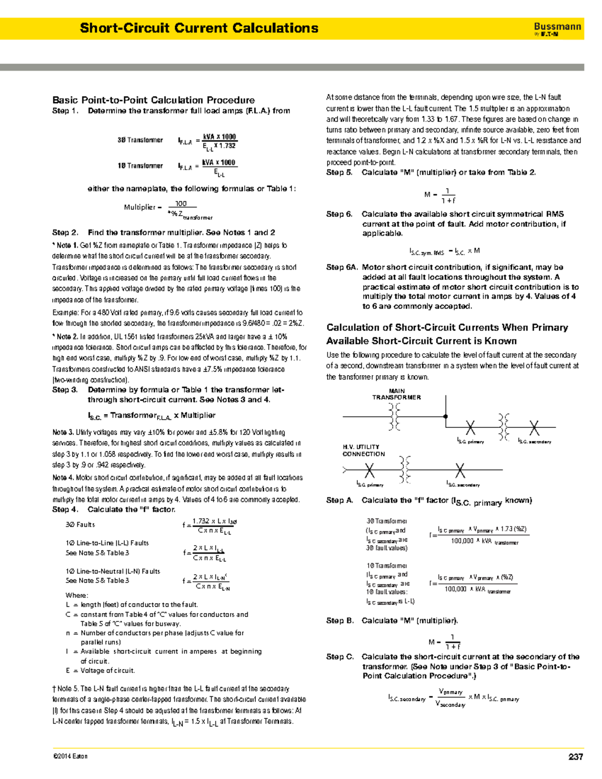 Short-Circuit Current Calculations - Determine the transformer full ...