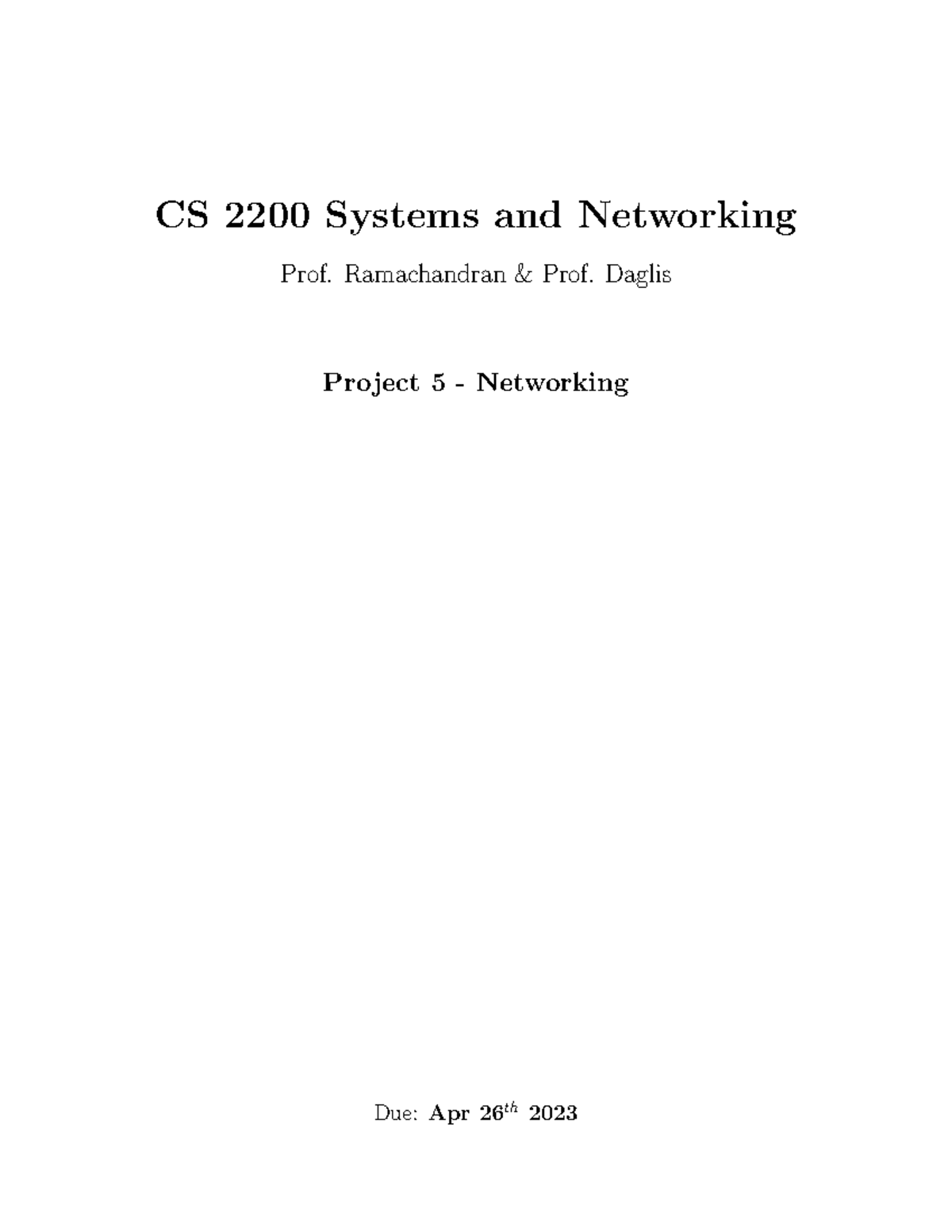 Cs2200-project 5 - 2023 spring project - CS 2200 Systems and Networking ...