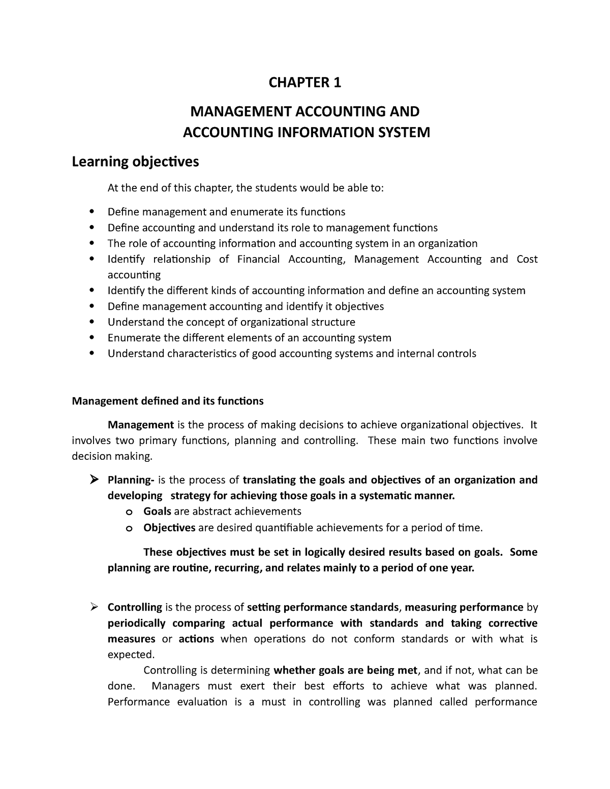 thesis management accounting