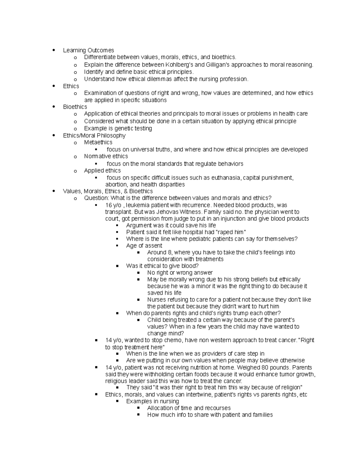 intro-to-professional-nursing-learning-outcomes-o-differentiate