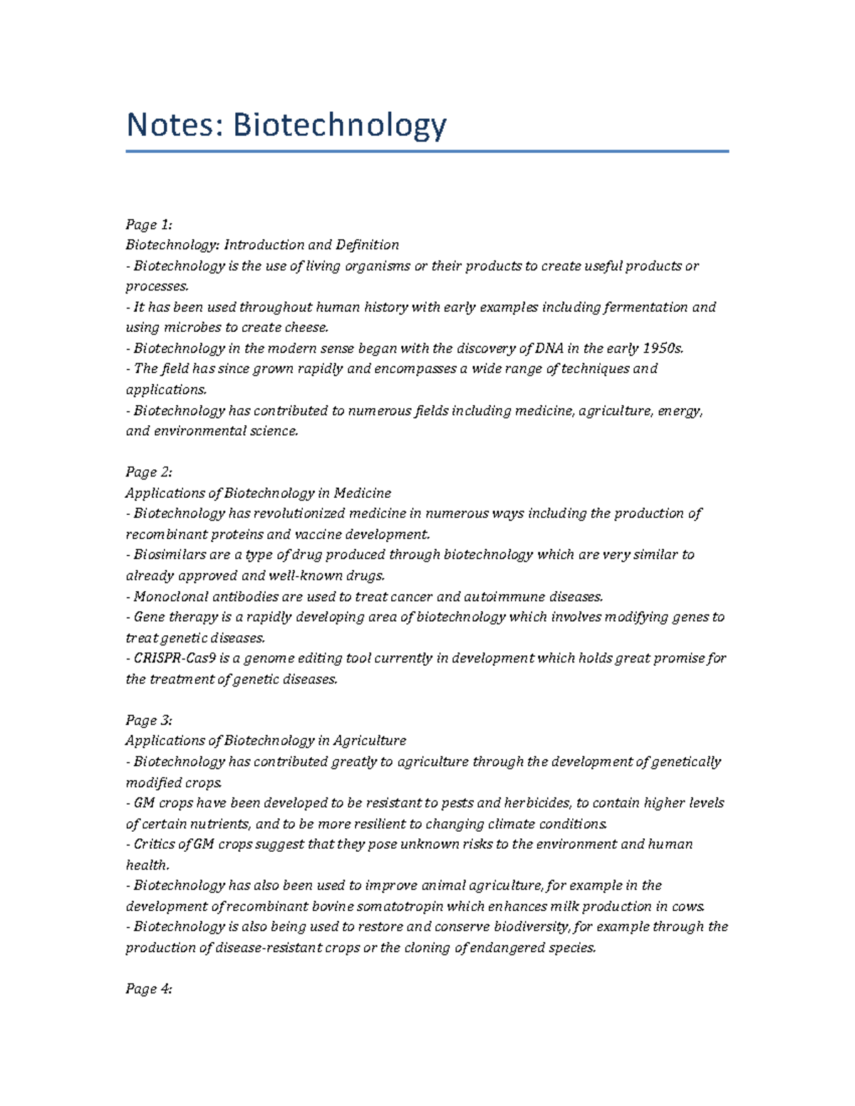 term paper topics on biotechnology