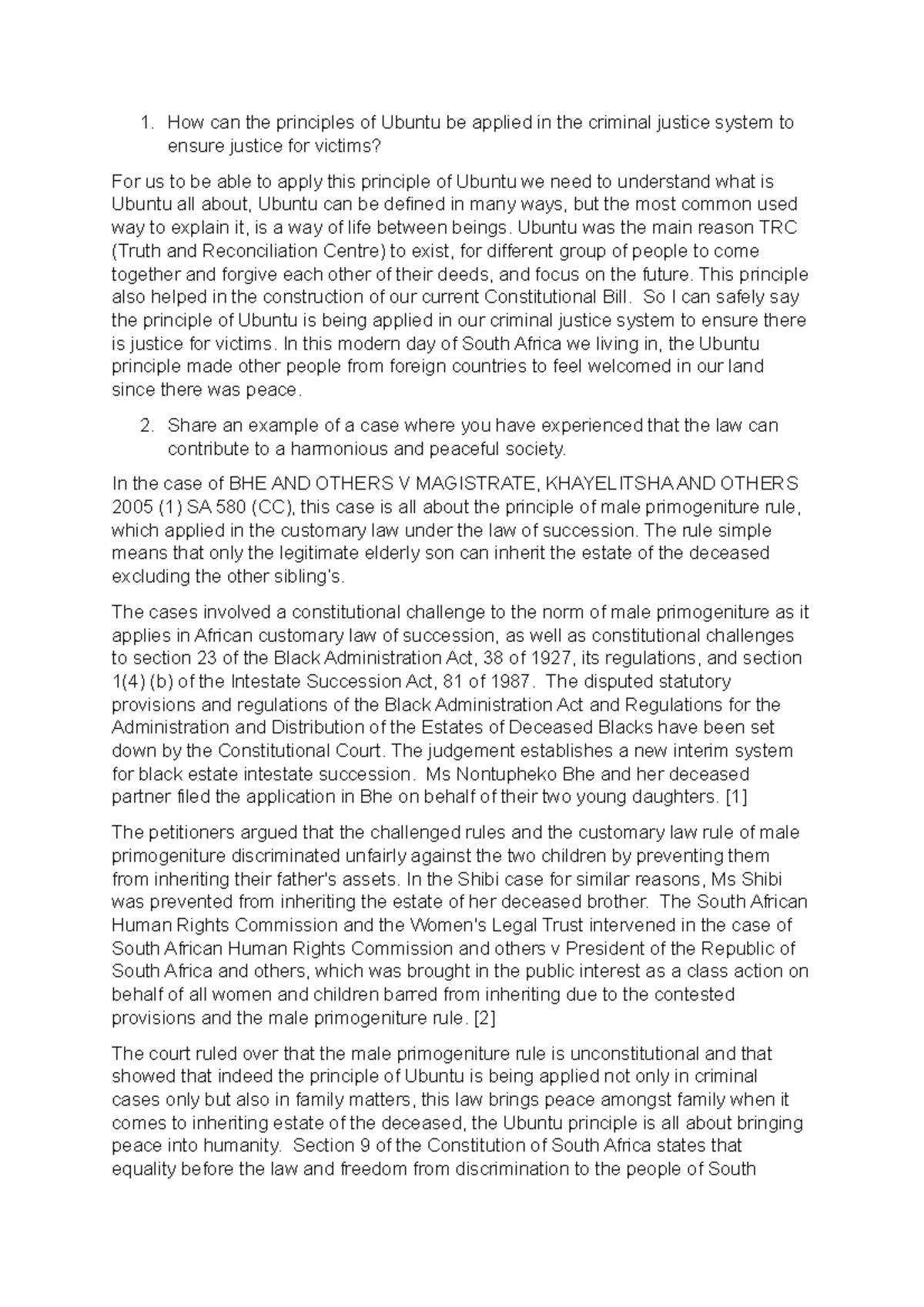 Zambia Justice System:  Serious Assault Ruling - 4w6914s