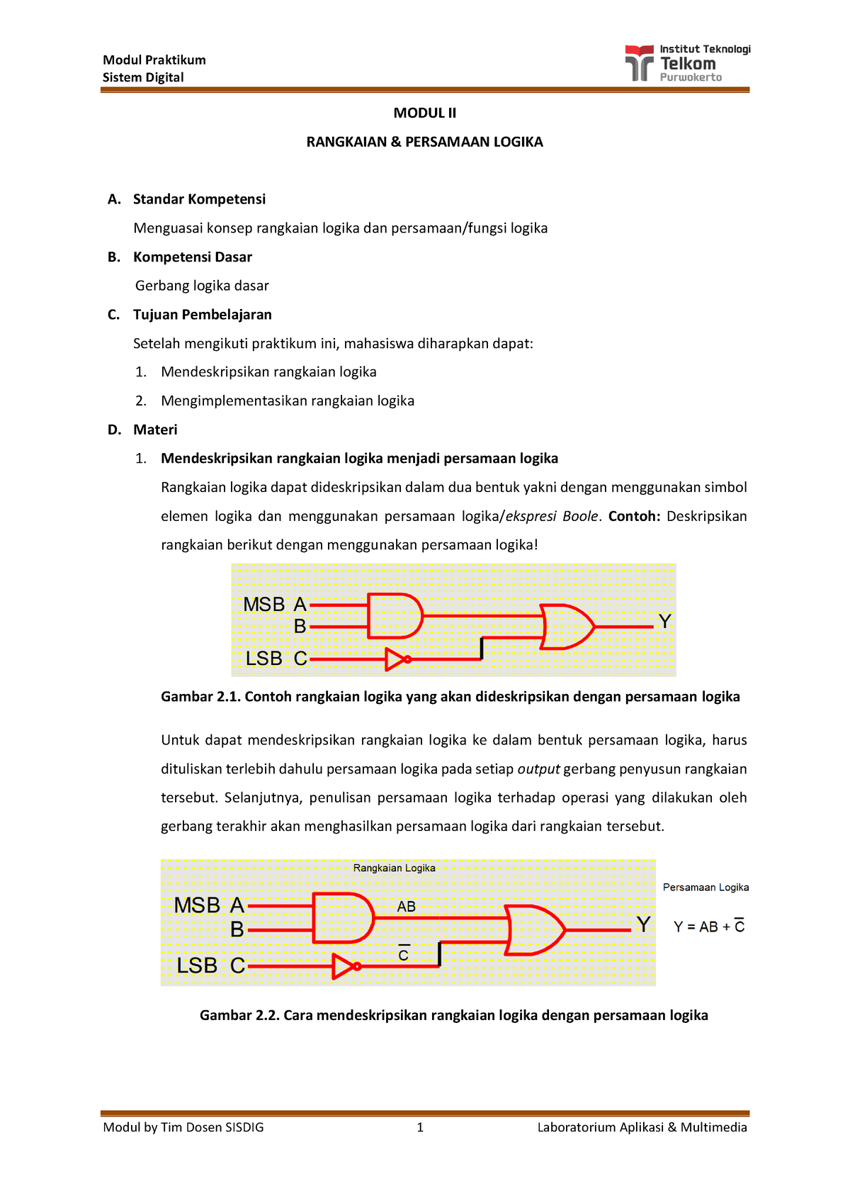 Modul 3 Sisdig Rangkaian Logika - Sistem Digital MODUL II RANGKAIAN ...