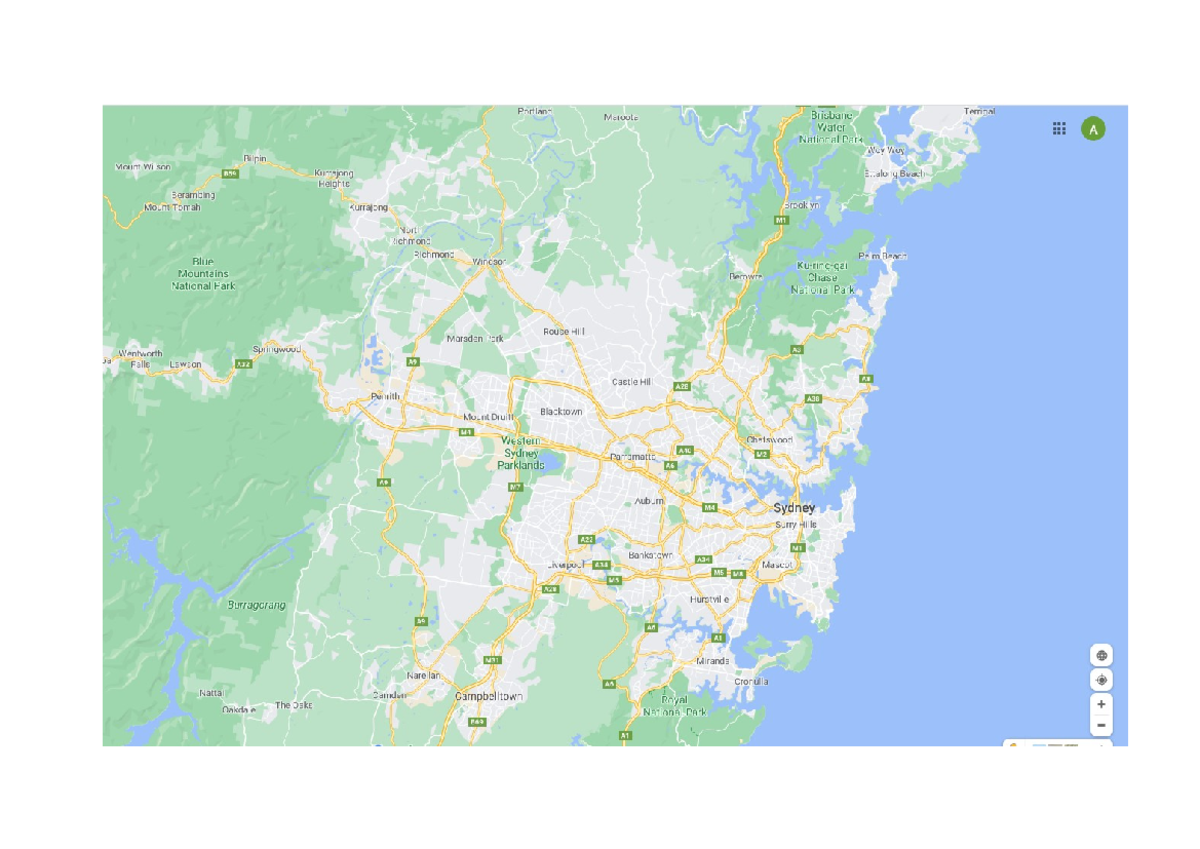PPSD Week 1 Workshop Sydney Google map - Portland Maroota Brisbane ...