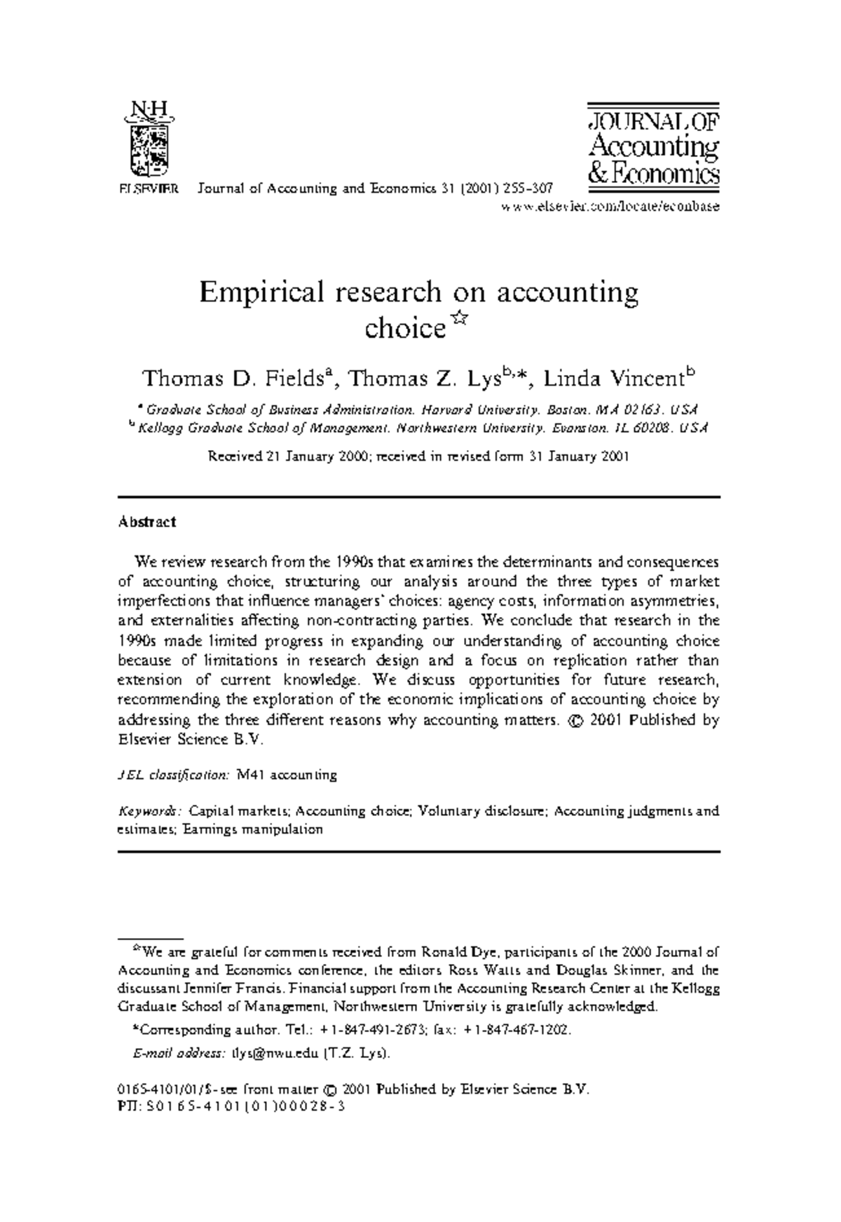 empirical accounting research design for ph.d. students