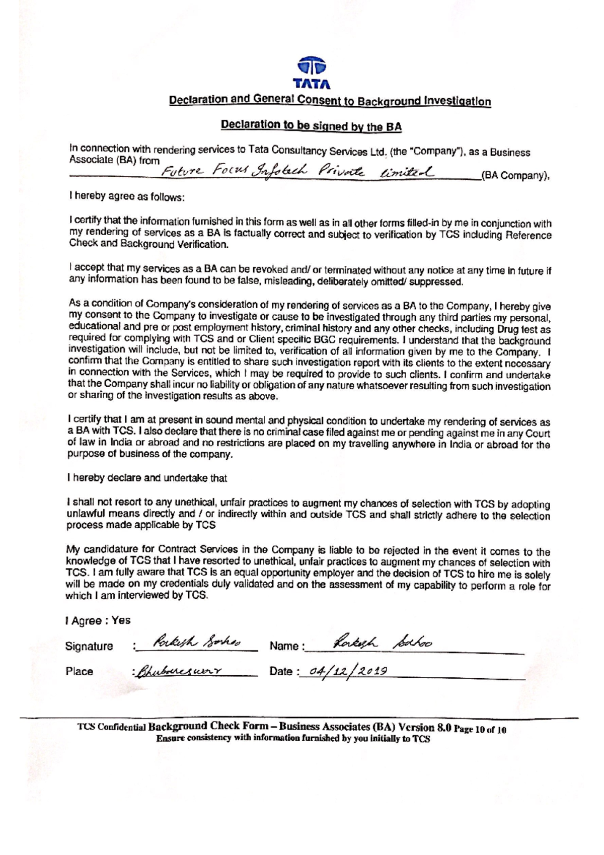 Sample New BGC form Version 8 Page 9 (2) - mphil psychology - StuDocu