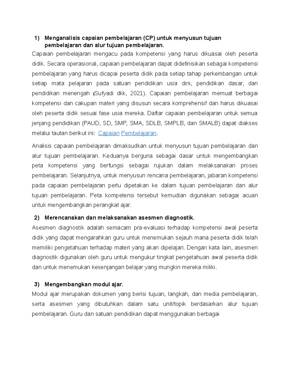 Materi Capaian Pembelajaran - Menganalisis Capaian Pembelajaran (CP ...