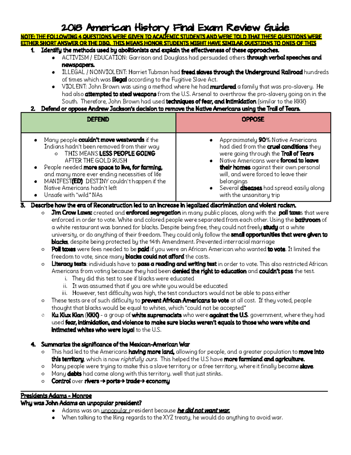 Us History Final Exam Quizlet - apvv2li